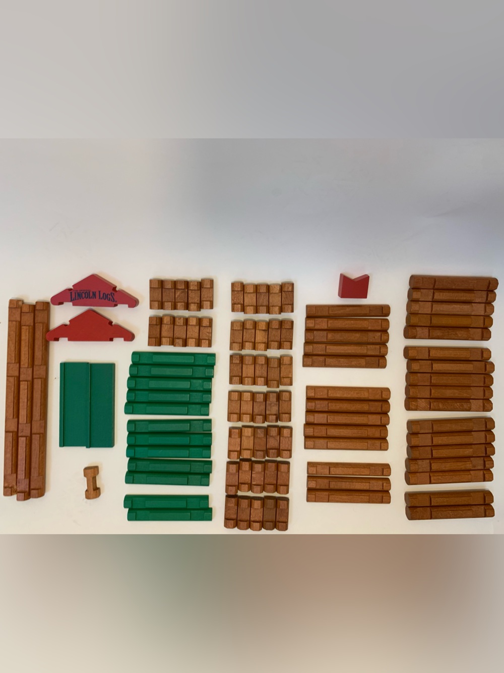 Lincoln Logs - 97 pieces of 100th Anniversary Set Classic Wooden Toy Build